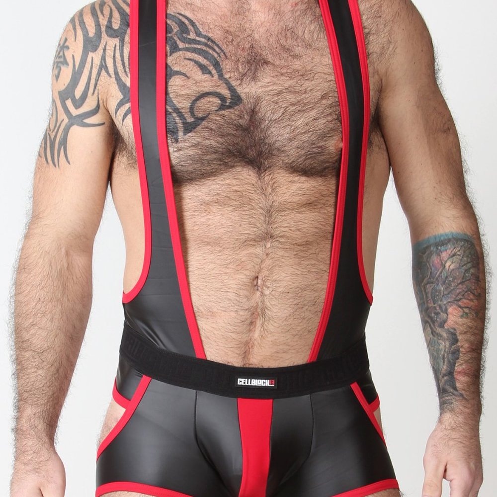 Cellblock 13 NIGHT HAWK SINGLET - RED